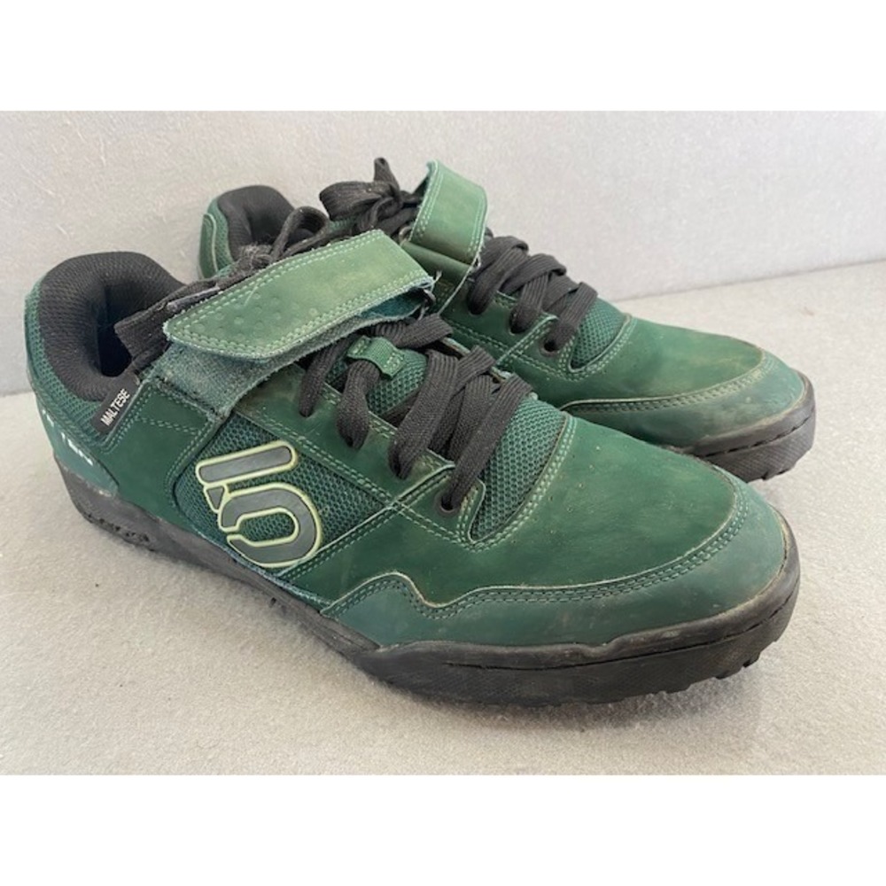 Five Ten Maltese Falcon Mens 12 Mountain Bike Shoes Green Black SPD Stealth S1